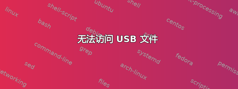 无法访问 USB 文件