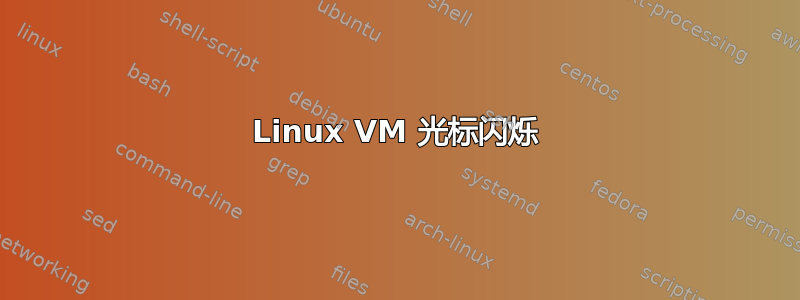 Linux VM 光标闪烁