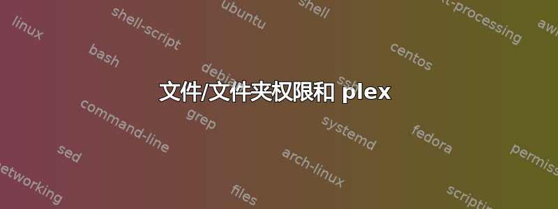 文件/文件夹权限和 plex