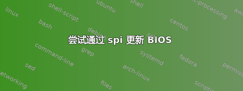 尝试通过 spi 更新 BIOS