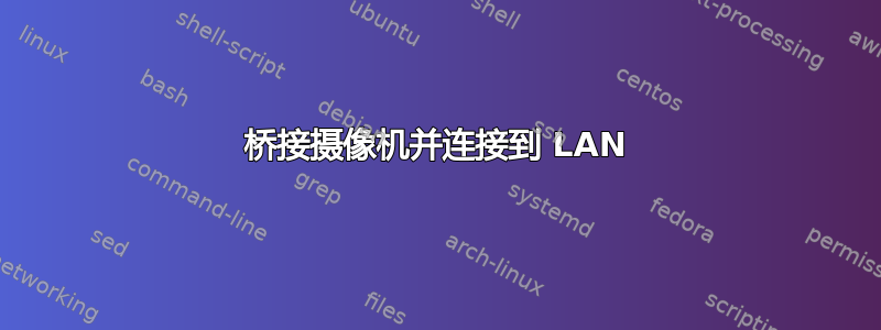 桥接摄像机并连接到 LAN