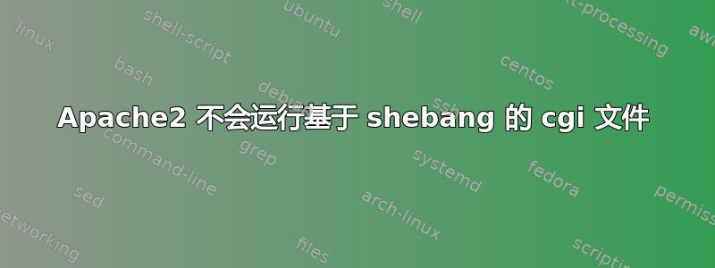 Apache2 不会运行基于 shebang 的 cgi 文件