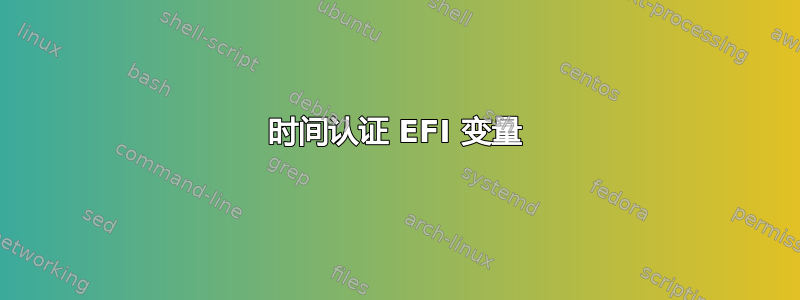 时间认证 EFI 变量