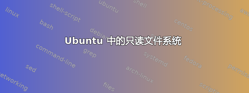 Ubuntu 中的只读文件系统