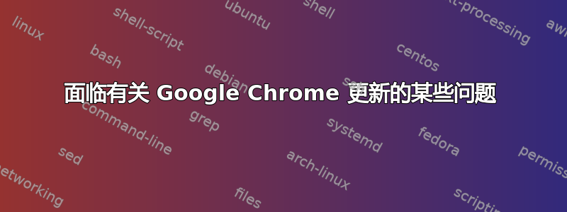 面临有关 Google Chrome 更新的某些问题