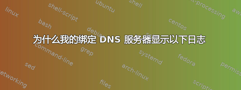 为什么我的绑定 DNS 服务器显示以下日志