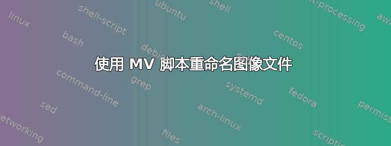 使用 MV 脚本重命名图像文件