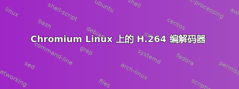 Chromium Linux 上的 H.264 编解码器