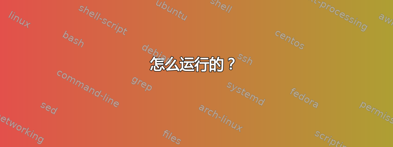 怎么运行的？