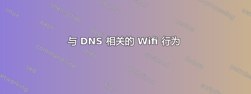 与 DNS 相关的 Wifi 行为