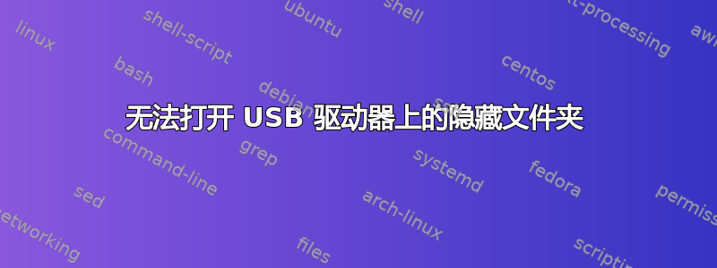 无法打开 USB 驱动器上的隐藏文件夹