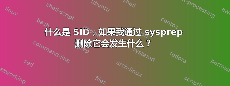 什么是 SID，如果我通过 sysprep 删除它会发生什么？