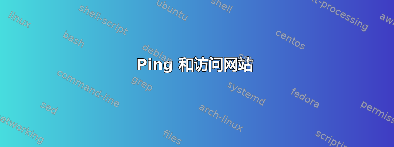 Ping 和访问网站