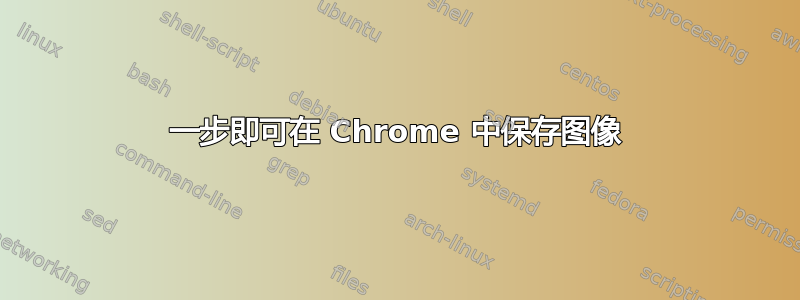 一步即可在 Chrome 中保存图像