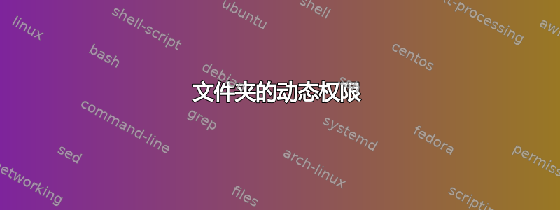 文件夹的动态权限