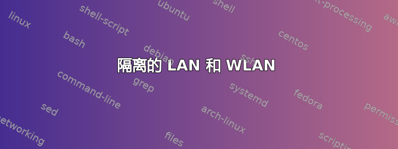 隔离的 LAN 和 WLAN