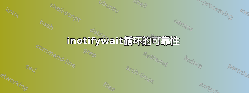 inotifywait循环的可靠性