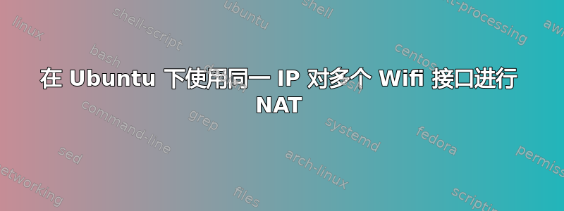 在 Ubuntu 下使用同一 IP 对多个 Wifi 接口进行 NAT