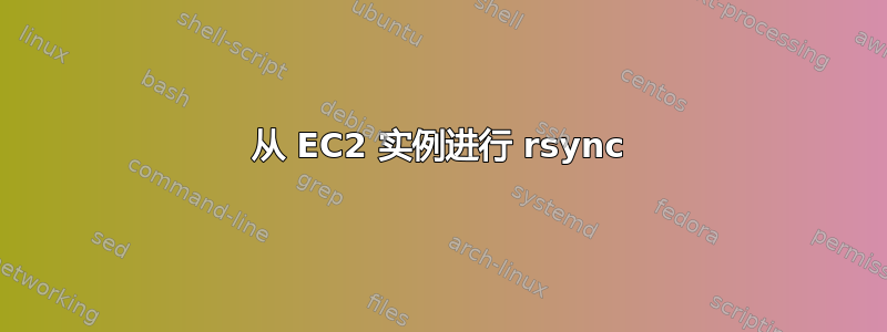 从 EC2 实例进行 rsync