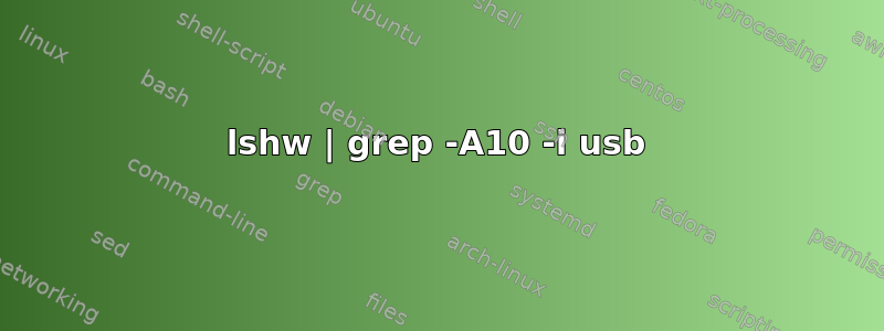 lshw | grep -A10 -i usb