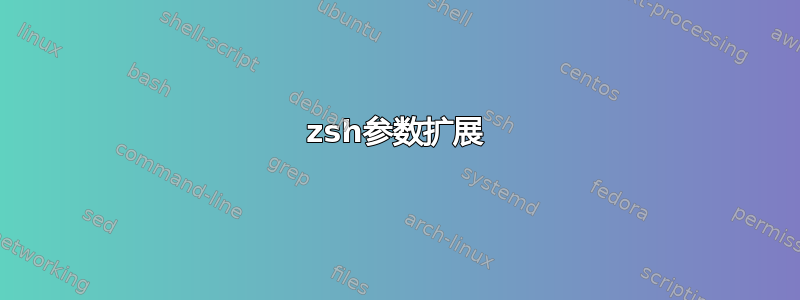 zsh参数扩展