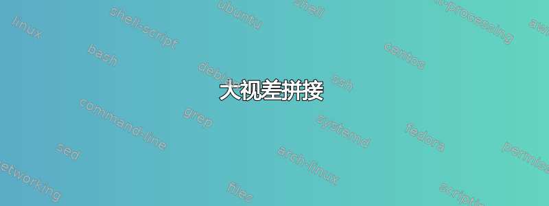 大视差拼接