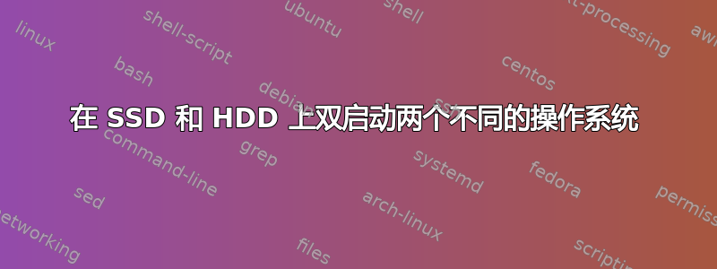 在 SSD 和 HDD 上双启动两个不同的操作系统