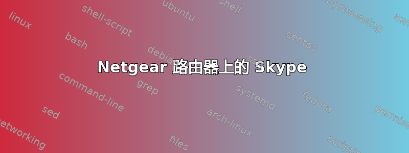 Netgear 路由器上的 Skype