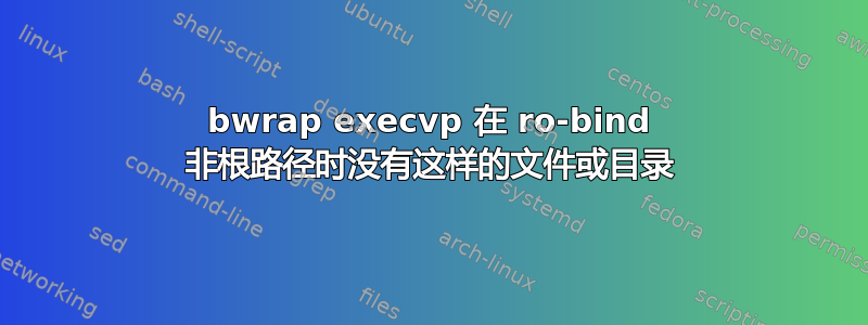 bwrap execvp 在 ro-bind 非根路径时没有这样的文件或目录