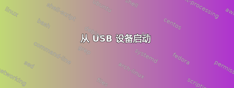 从 USB 设备启动