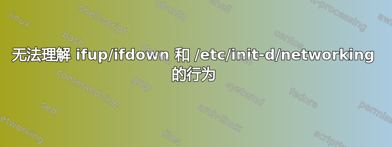 无法理解 ifup/ifdown 和 /etc/init-d/networking 的行为