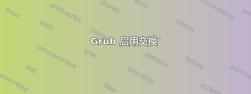 Grub 启用交换