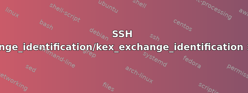 SSH 问题：ssh_exchange_identification/kex_exchange_identification：远程主机关闭连接