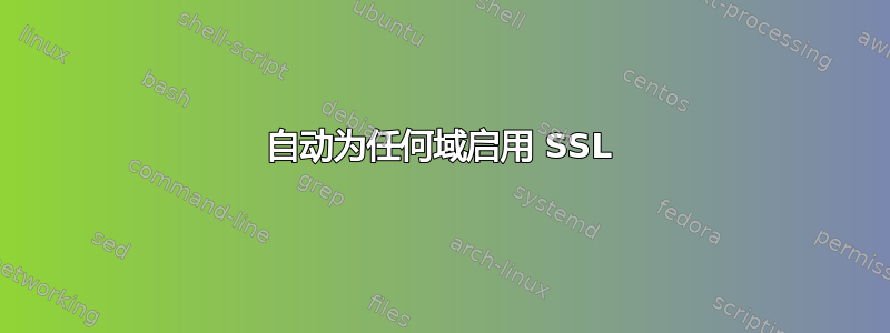 自动为任何域启用 SSL