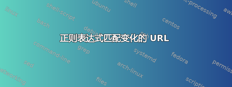 正则表达式匹配变化的 URL