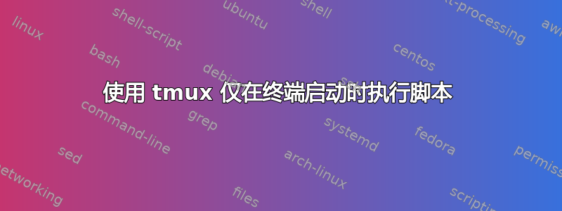 使用 tmux 仅在终端启动时执行脚本