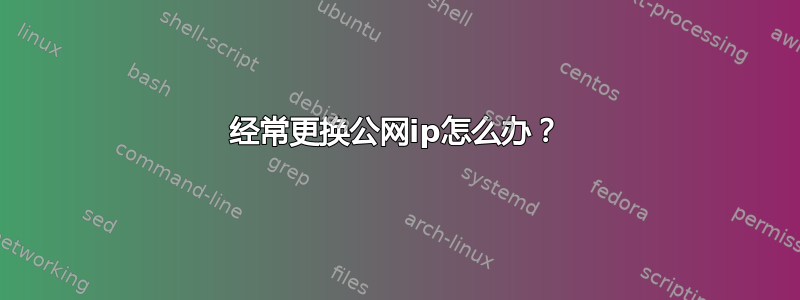 经常更换公网ip怎么办？