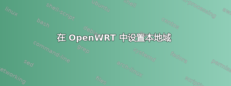 在 OpenWRT 中设置本地域