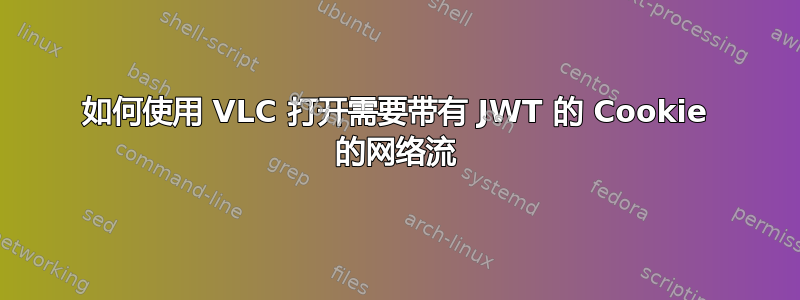 如何使用 VLC 打开需要带有 JWT 的 Cookie 的网络流