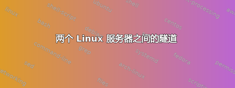 两个 Linux 服务器之间的隧道