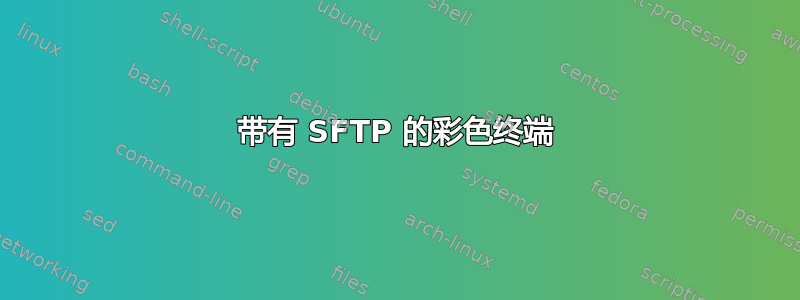 带有 SFTP 的彩色终端