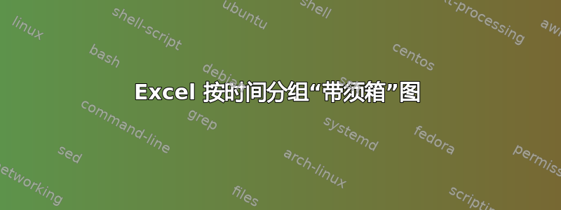 Excel 按时间分组“带须箱”图