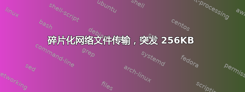 碎片化网络文件传输，突发 256KB