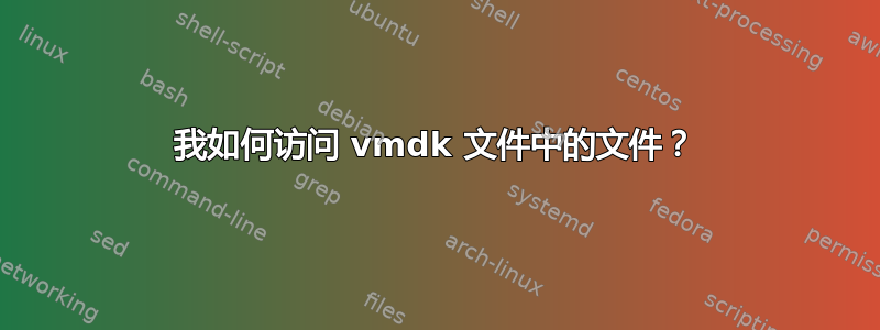 我如何访问 vmdk 文件中的文件？