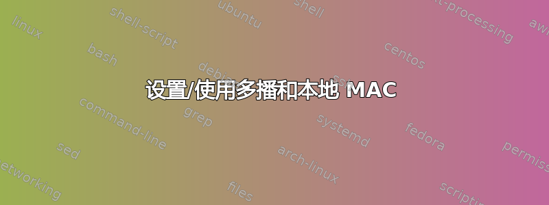 设置/使用多播和本地 MAC