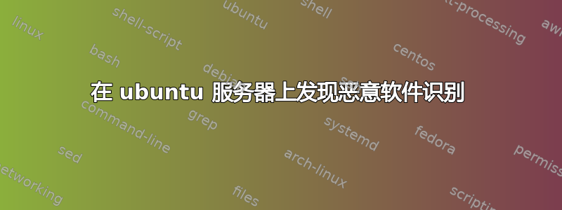 在 ubuntu 服务器上发现恶意软件识别