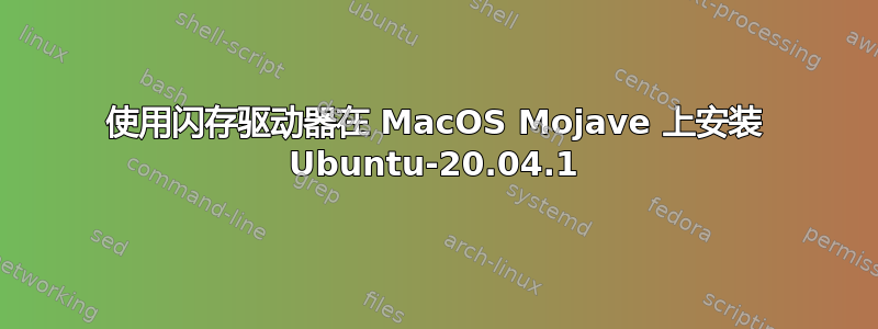 使用闪存驱动器在 MacOS Mojave 上安装 Ubuntu-20.04.1