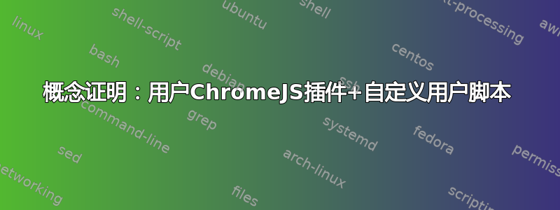 概念证明：用户ChromeJS插件+自定义用户脚本