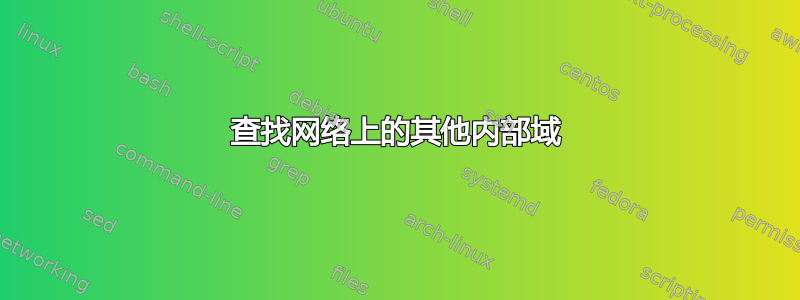 查找网络上的其他内部域