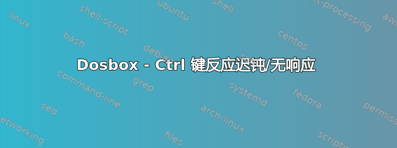 Dosbox - Ctrl 键反应迟钝/无响应